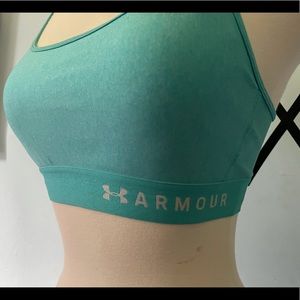 Armour Crossback Heather Mid Impact Sports Bra